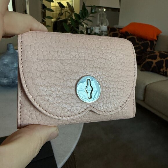 Burberry Women's Chess Hunter Leather Compact Tri-fold Wallet - Picture 2 of 15